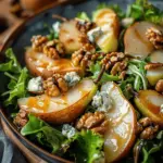 Autumn Pear and Gorgonzola Salad with Candied Walnuts
