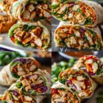 Thai Peanut Chicken Wraps