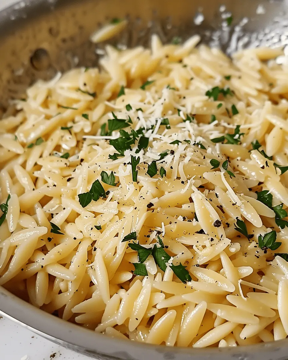 Garlic Parmesan Orzo Pasta Recipe: Easy Comfort Food Delight