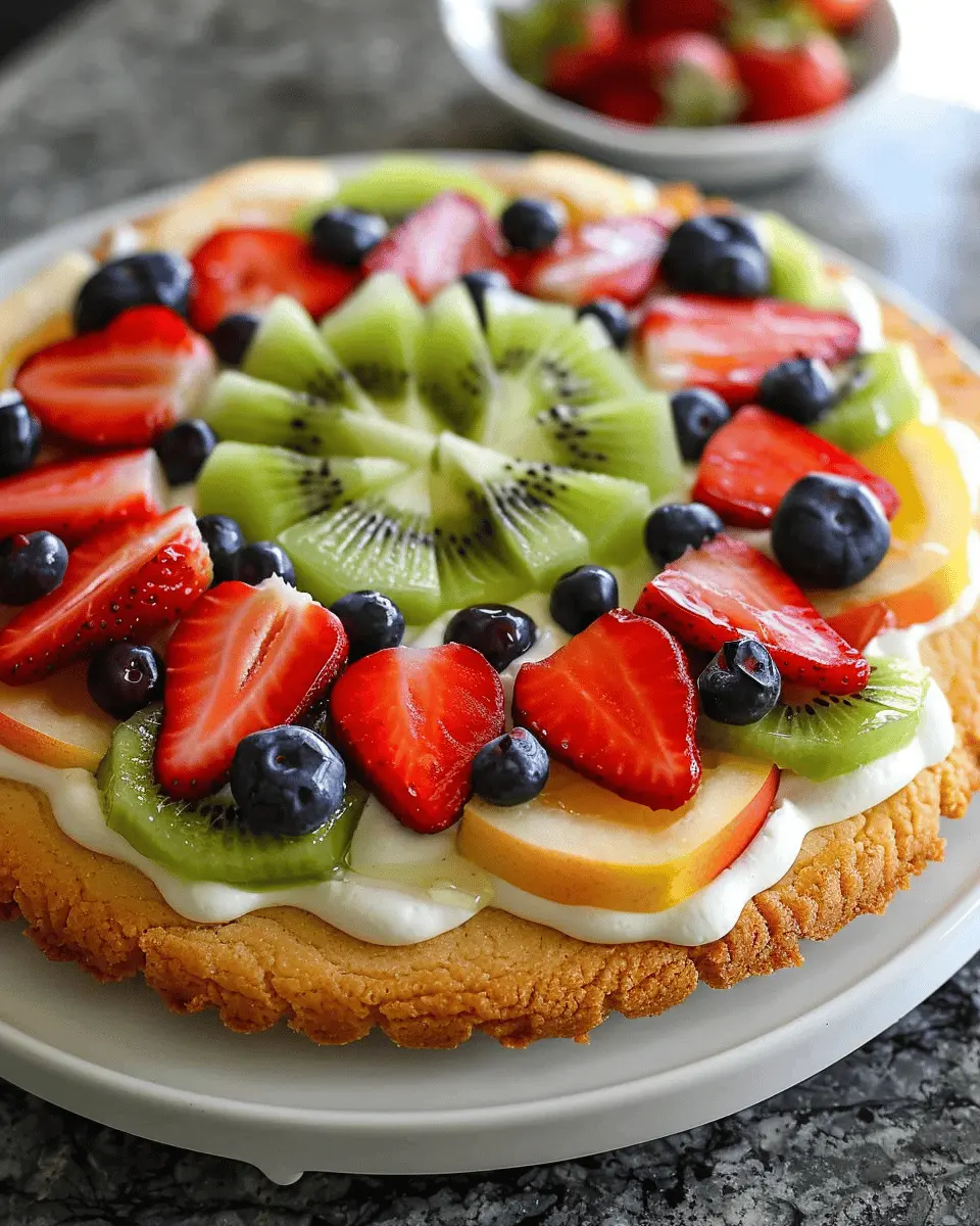 15-Minute Fruit Pizza Sugar Cookie That Wows with Joy Every Time