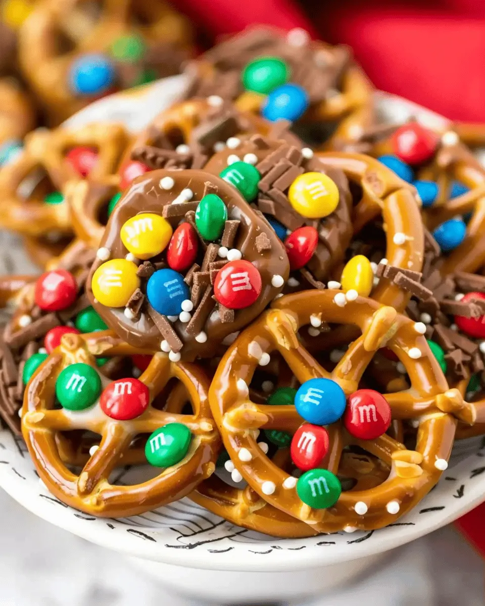 Rolo Pretzels with M&amp;M Candies: Easy Sweet-Salty Indulgence