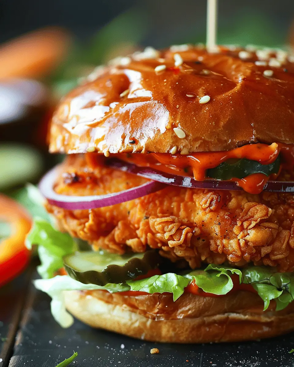 Spicy Crispy Chicken Burger: The Best Homemade Delight