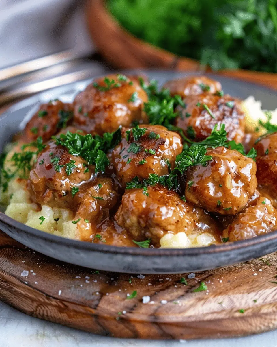 French Onion Meatballs: Juicy Delights with Turkey Bacon Twist