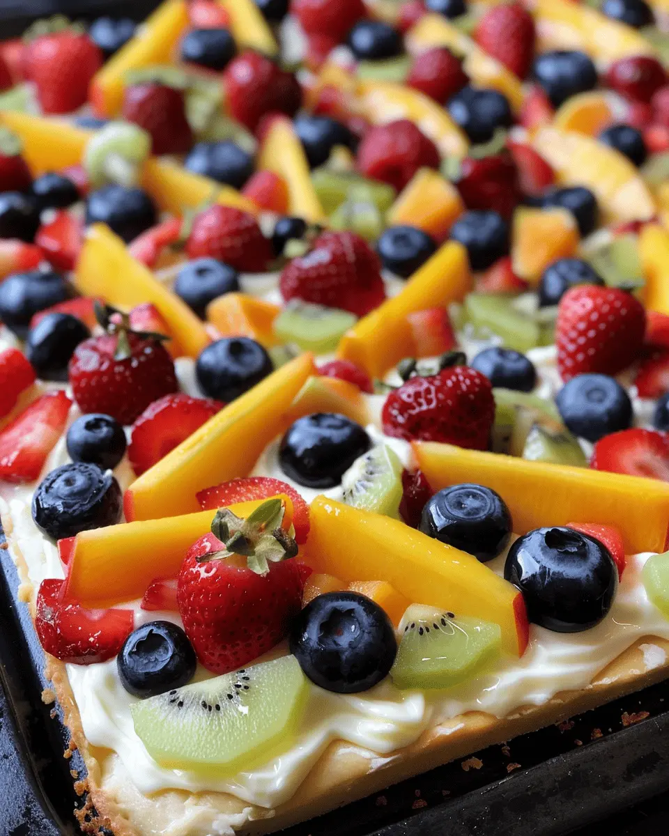 Special Ingredient Fruit Pizza: The Best Sweet Treat Recipe