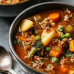 Easy Hamburger Vegetable Soup