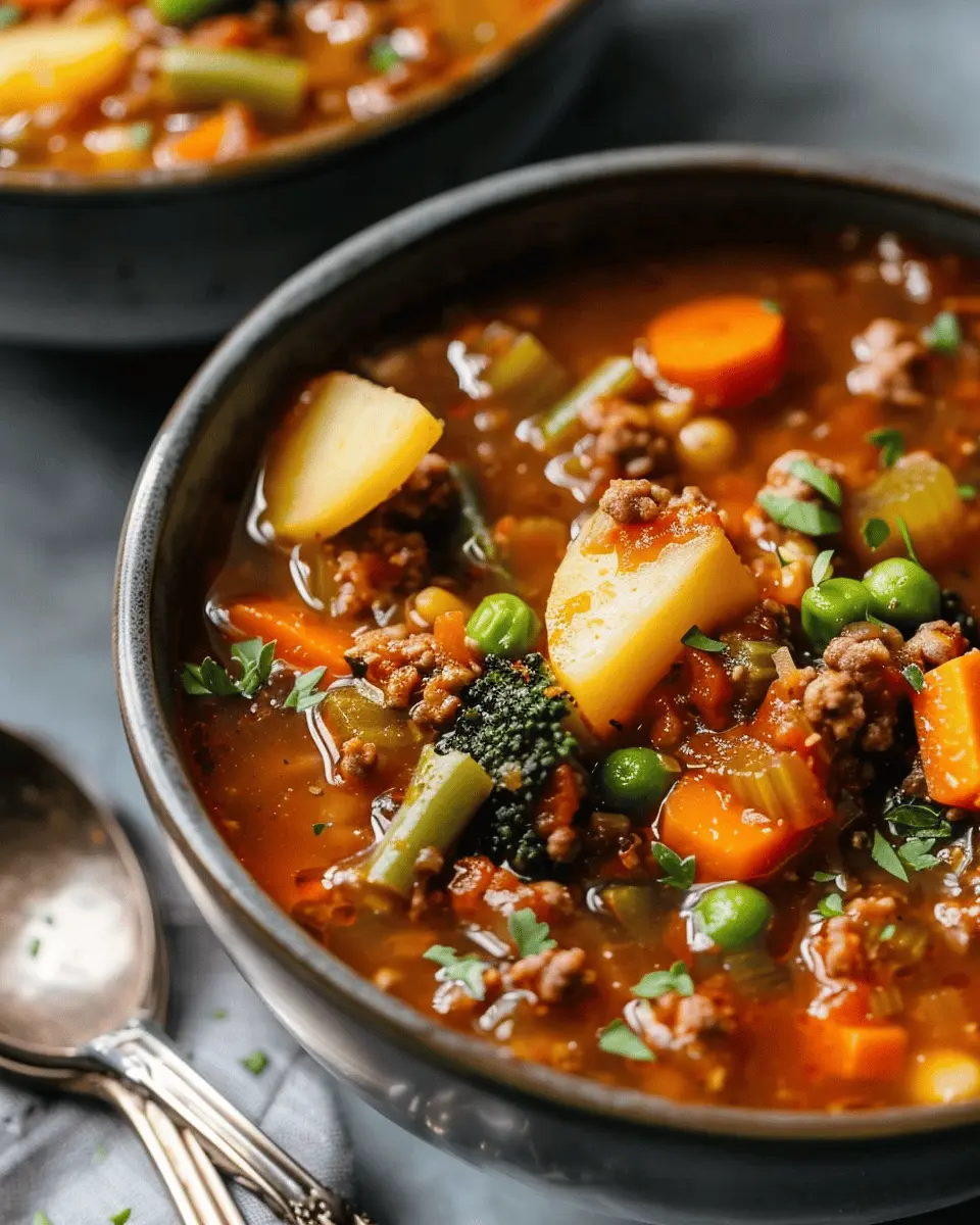 Easy Hamburger Vegetable Soup: A Hearty, Healthy Twist for Dinner