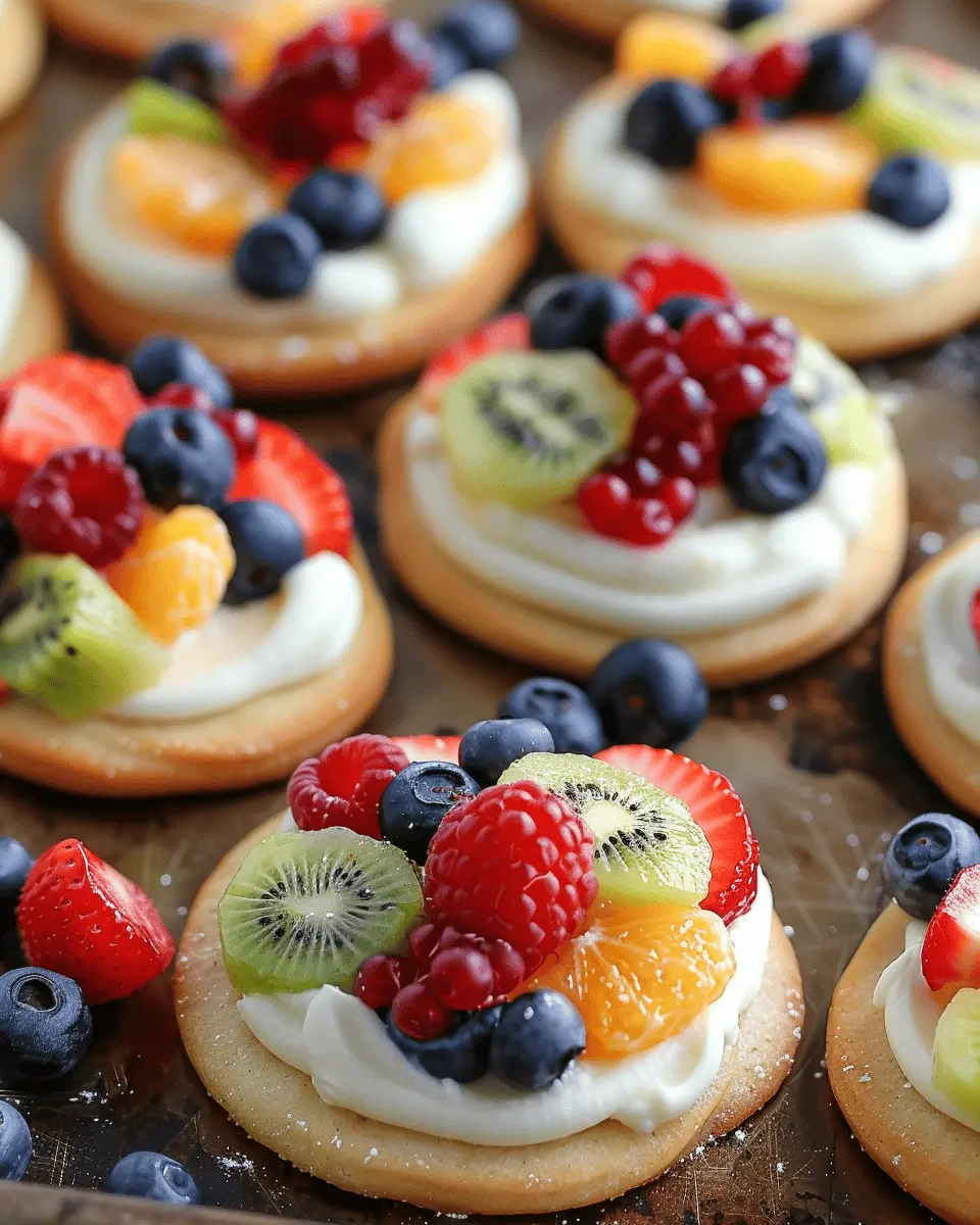 Mini Fruit Pizza Cookies: The Best Easy Treat for Your Next Gathering