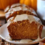 Pumpkin Bread with Cinnamon Glaze