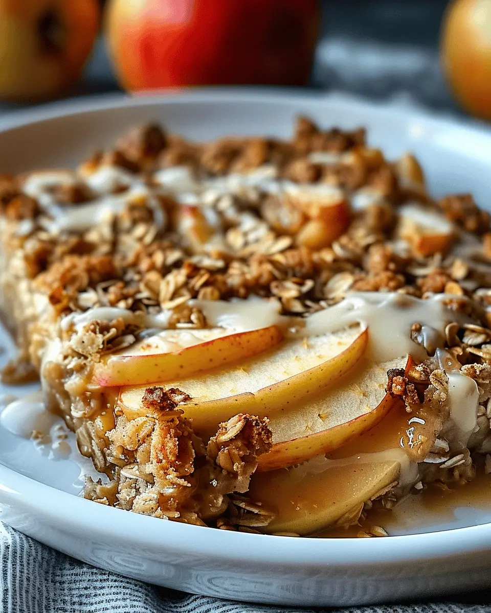 Oatmeal Apple Breakfast Bake: A Healthy Delight with Turkey Bacon