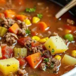 Crock Pot Hamburger Soup