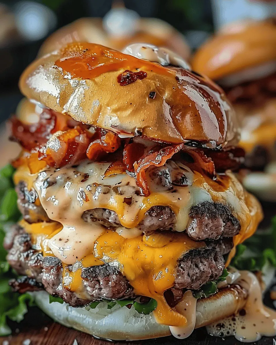 Crack Burgers: Indulgent Turkey Bacon and Beef Delight Recipe