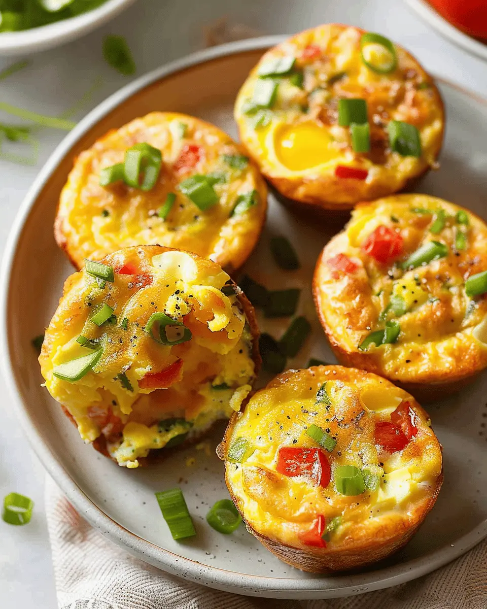 Breakfast Egg Muffins: Easy Turkey Bacon & Veggie Delight