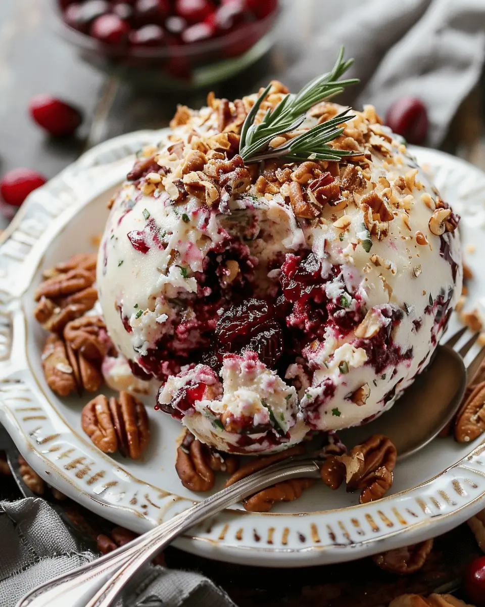 Cranberry Pecan Cheese Ball: Easy Indulgence for Gatherings