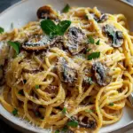 Caramelized Leek and Mushroom Gruyere Pasta