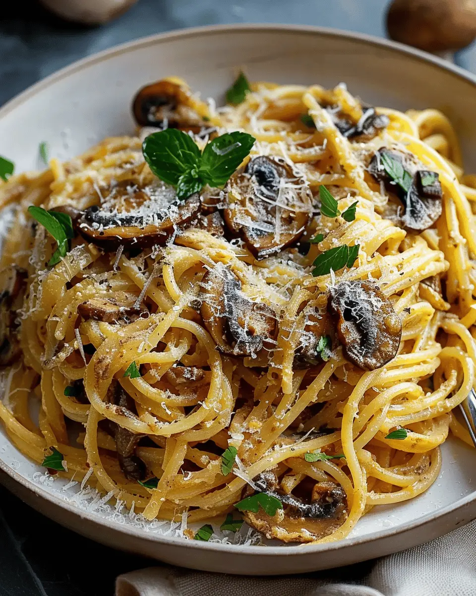 Caramelized leek and mushroom Gruyere pasta: a comforting delight
