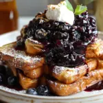 Brioche French Toast with Blueberry Compote & Crème Fraîche Recipe