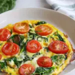 Air Fryer Spinach and Tomato Frittata