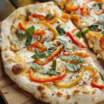 Fontina and Pepper Pizza