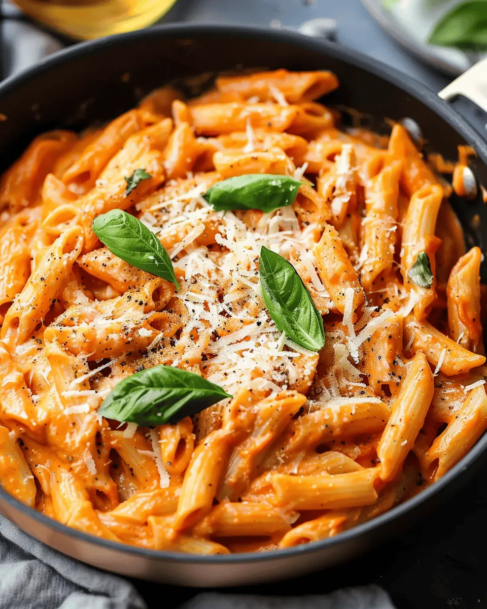 Healthy Creamy Tomato Pasta: A Cozy Dinner with Turkey Bacon