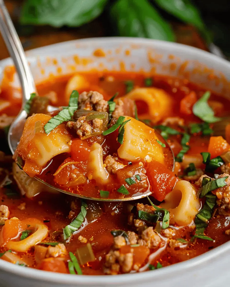 Italian Hamburger Soup: Easy, Hearty Comfort with Turkey Bacon