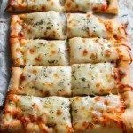 Cheesy Breadsticks Made from Pizza Dough