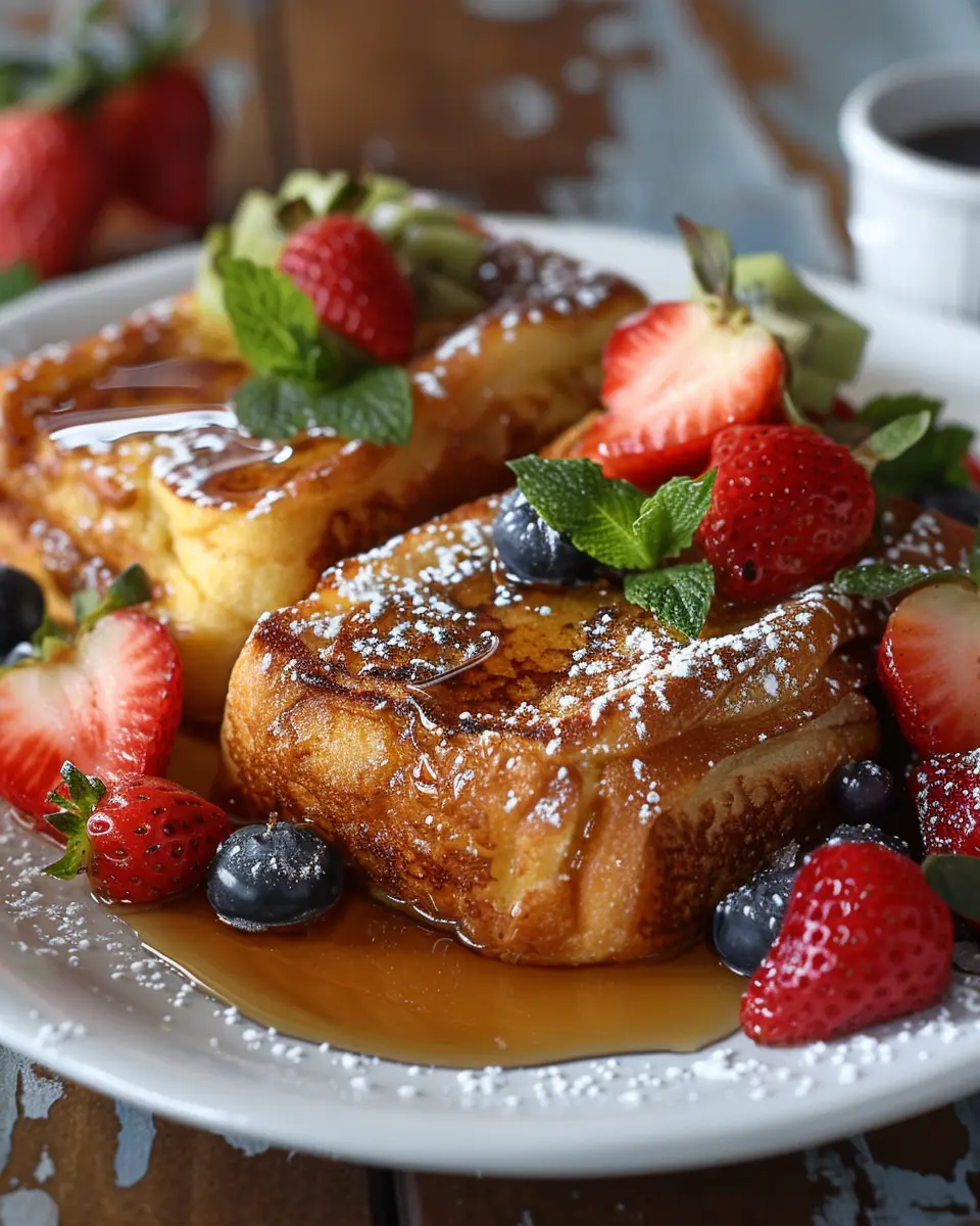 Hawaiian Roll French Toast: A Sweet Indulgence with Turkey Bacon