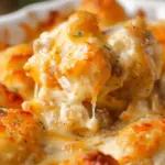 Cheesy Garlic Tater Tot Casserole