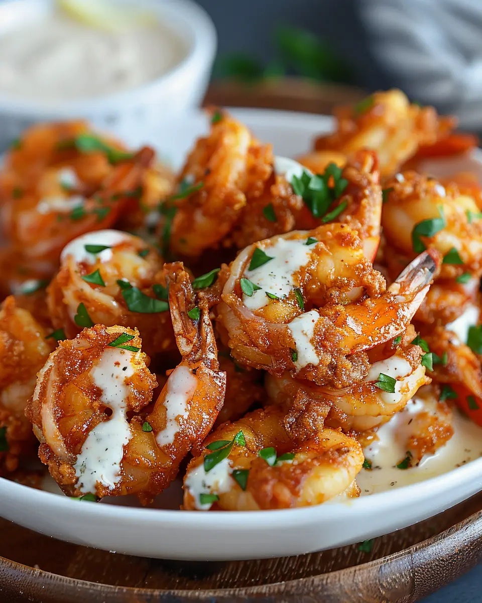 Crispy Cajun Shrimp with Creamy Sauce Recipe for Flavor Lovers