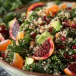 Blood Orange Avocado Quinoa & Kale Salad
