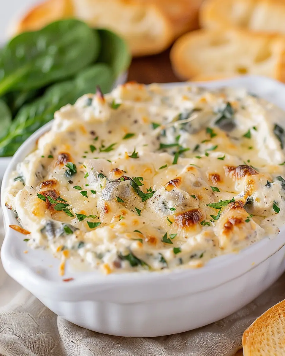 Easy Lipton Onion Soup Spinach Dip with Turkey Bacon Delight