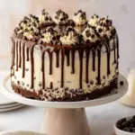 Chocolate Chip Cake with Ganache Drip