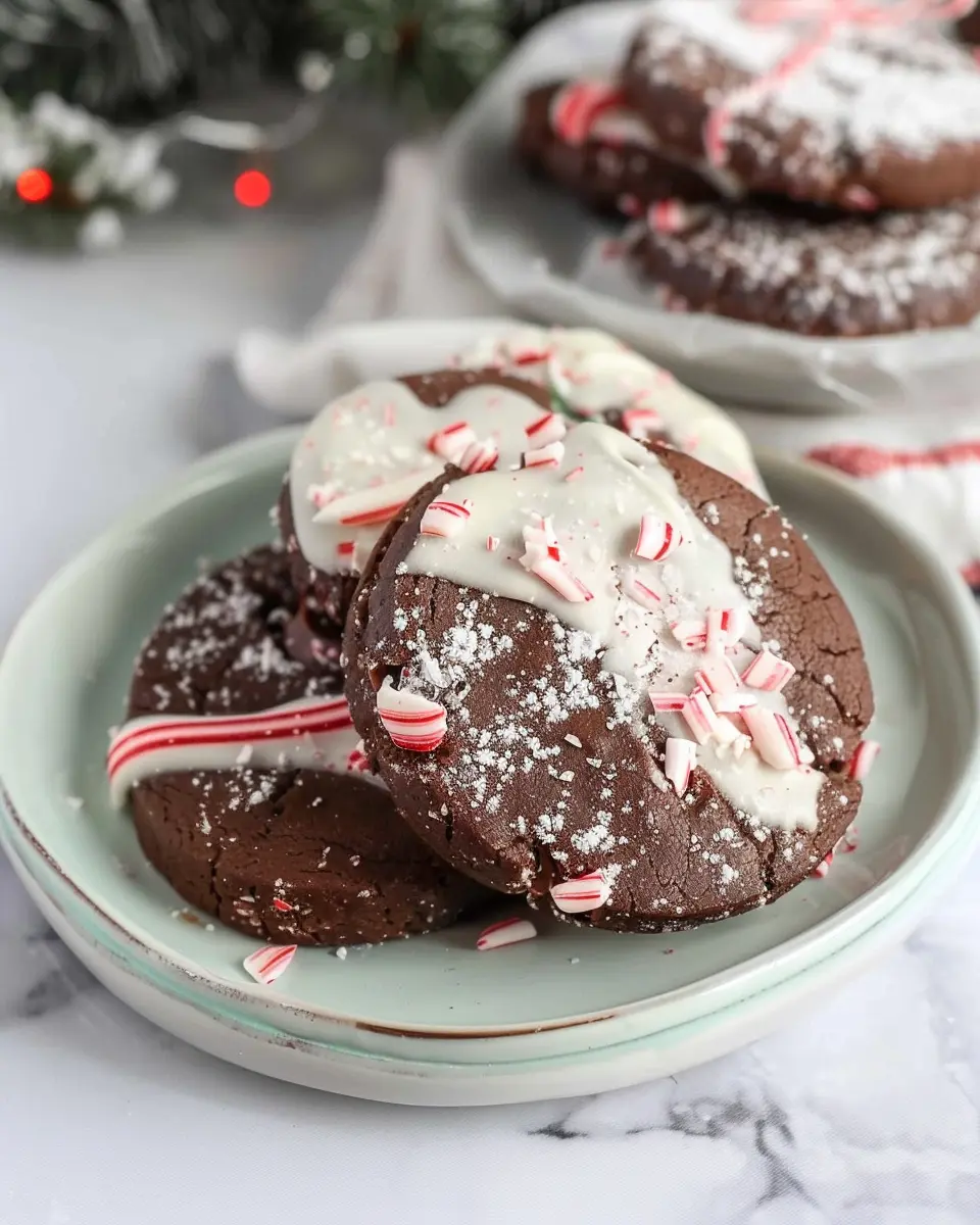 Air Fryer Dark Chocolate Peppermint Cookies: Easy Holiday Treats