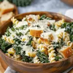 Best Kale Caesar Pasta Salad