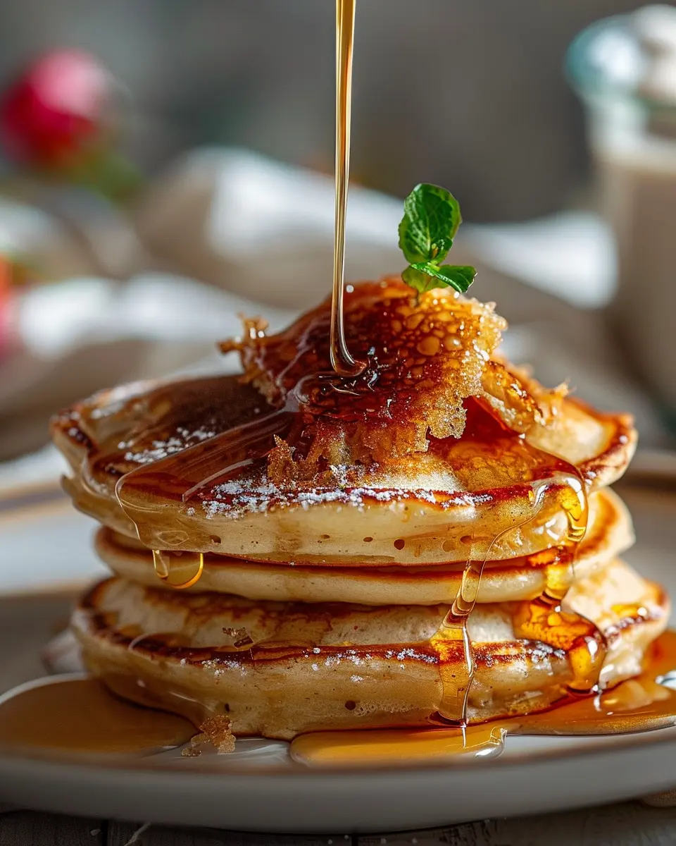 Crème Brûlée Pancakes: Indulgent Recipe with Honey Drizzle