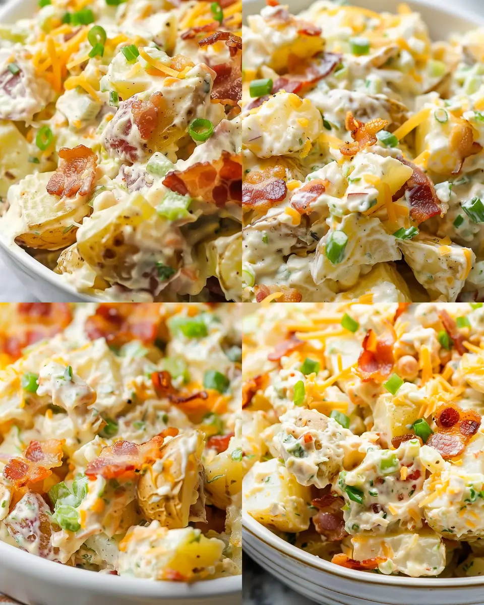 Cheddar Turkey Bacon Ranch Potato Salad: The Best Homemade Delight