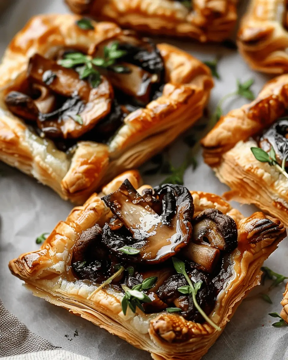 Mushroom Puff Pastry Tarts: Easy, Indulgent Comfort Food