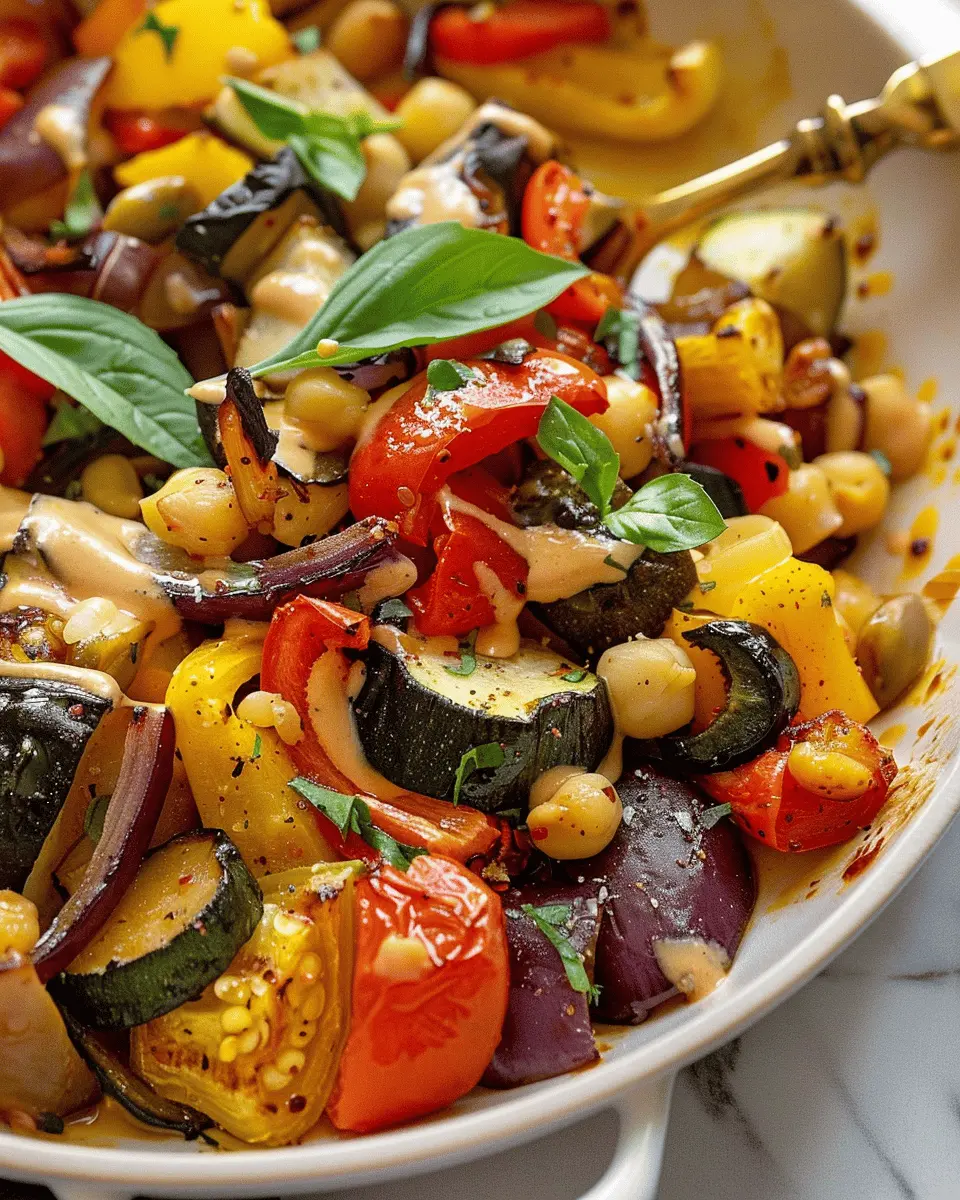 Mediterranean Roasted Vegetable Salad: Easy, Flavorful and Fresh