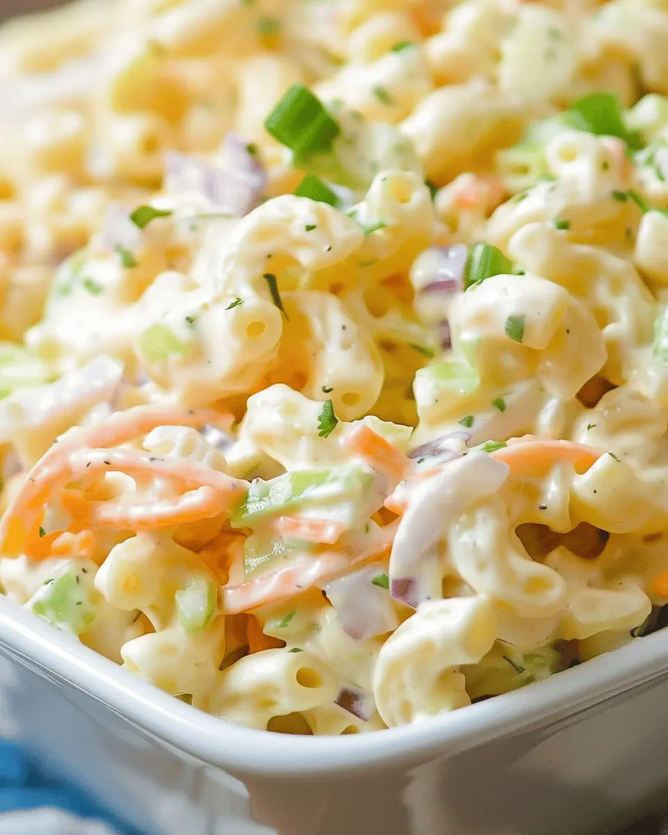 Coleslaw Macaroni Salad with Turkey Bacon: The Best Comfort Dish