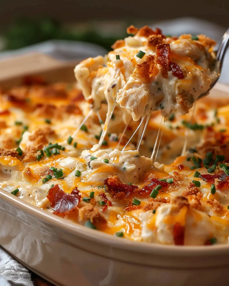 Crack Chicken Casserole Recipe: Easy Comfort Food with Turkey Bacon