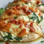 Spinach and Cream Cheese Stuffed Chicken