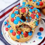 Air Fryer Cookie Monster Donuts