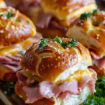 Ham and Cheese Pretzel Hawaiian Roll Sliders Recipe