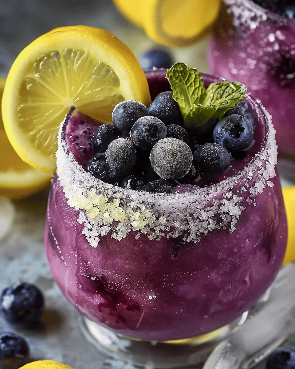 Blueberry Lemon Drop Slushies Recipe: Refreshingly Easy Delight