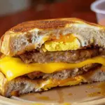 Sausage Egg and Cheese Breakfast Sandwich