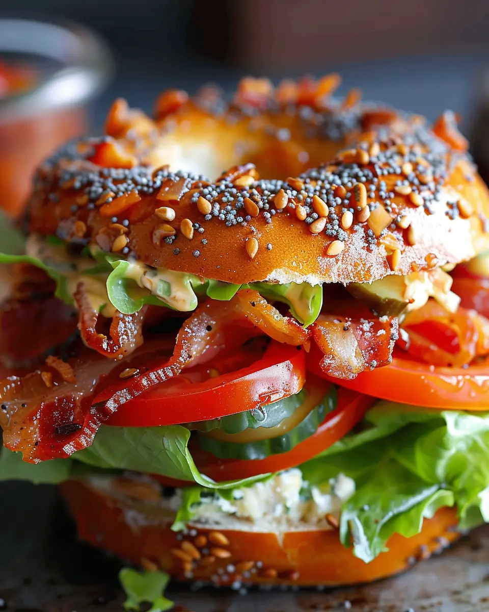California BLT Chopped Bagel Recipe with Turkey Bacon Delight