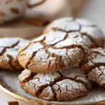 Soft and Spiced Gingerbread Crinkle Cookies
