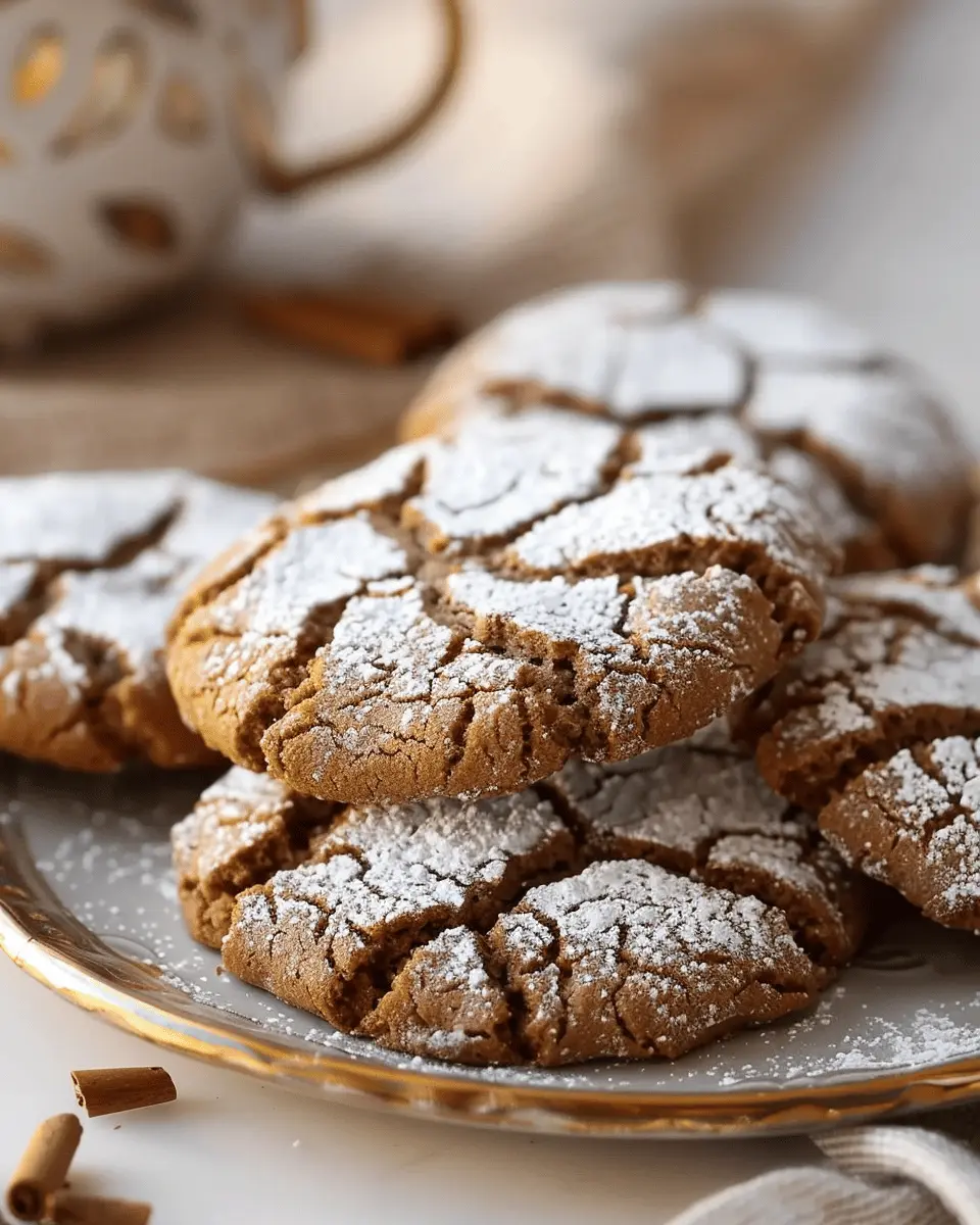 Soft and Spiced Gingerbread Crinkle Cookies You’ll Love to Bake