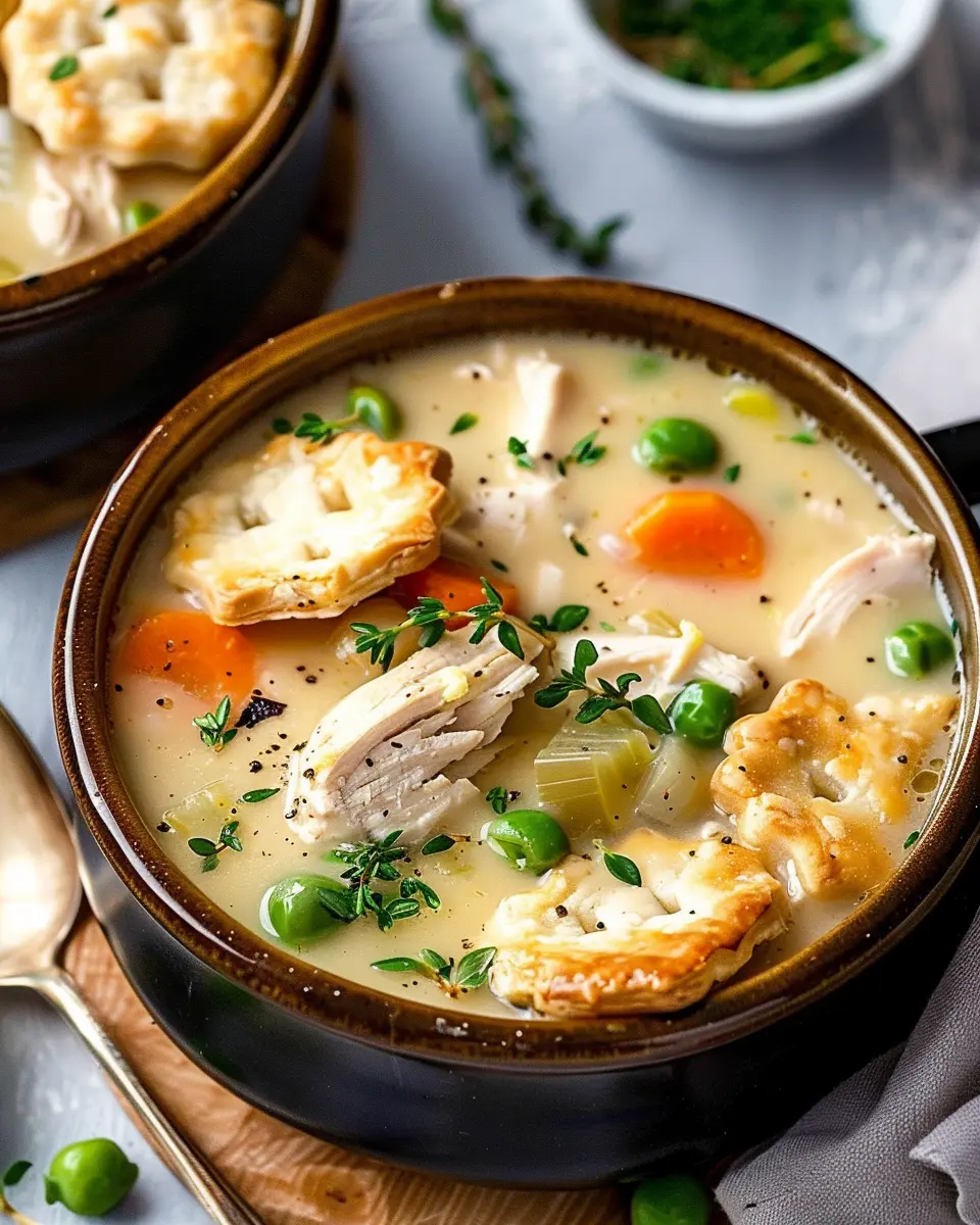Healthy Chicken Pot Pie Soup: A Comforting Twist with Turkey Bacon