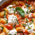 Creamy Tomato Gnocchi with Burrata