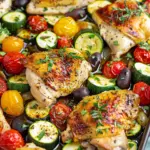 Sheet Pan Mediterranean Chicken & Zucchini